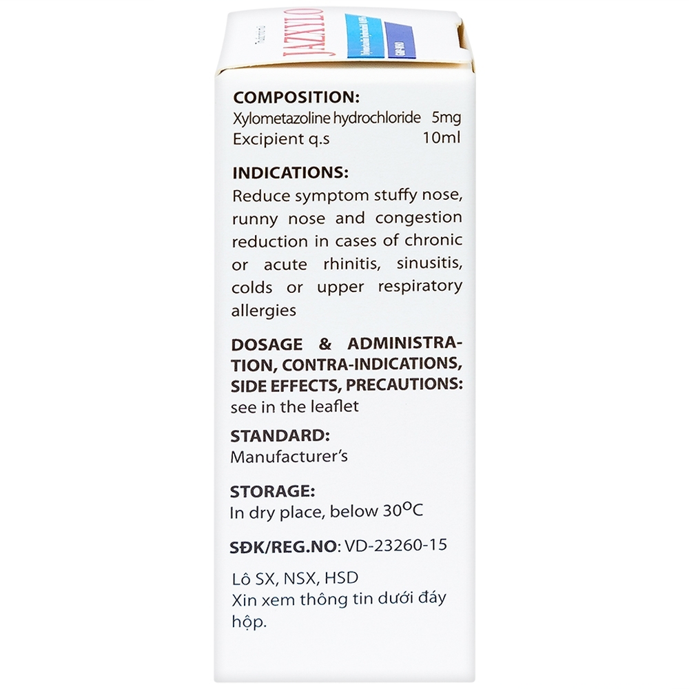 Hình ảnh Thuốc nhỏ mũi Jazxylo Gia Nguyễn giảm ngạt mũi, sổ mũi, sung huyết (10ml)