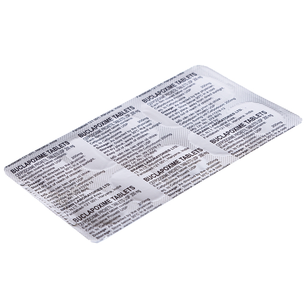 Hình ảnh Thuốc Buclapoxime Brawn điều trị nhiễm khuẩn (1 vỉ x 10 viên)