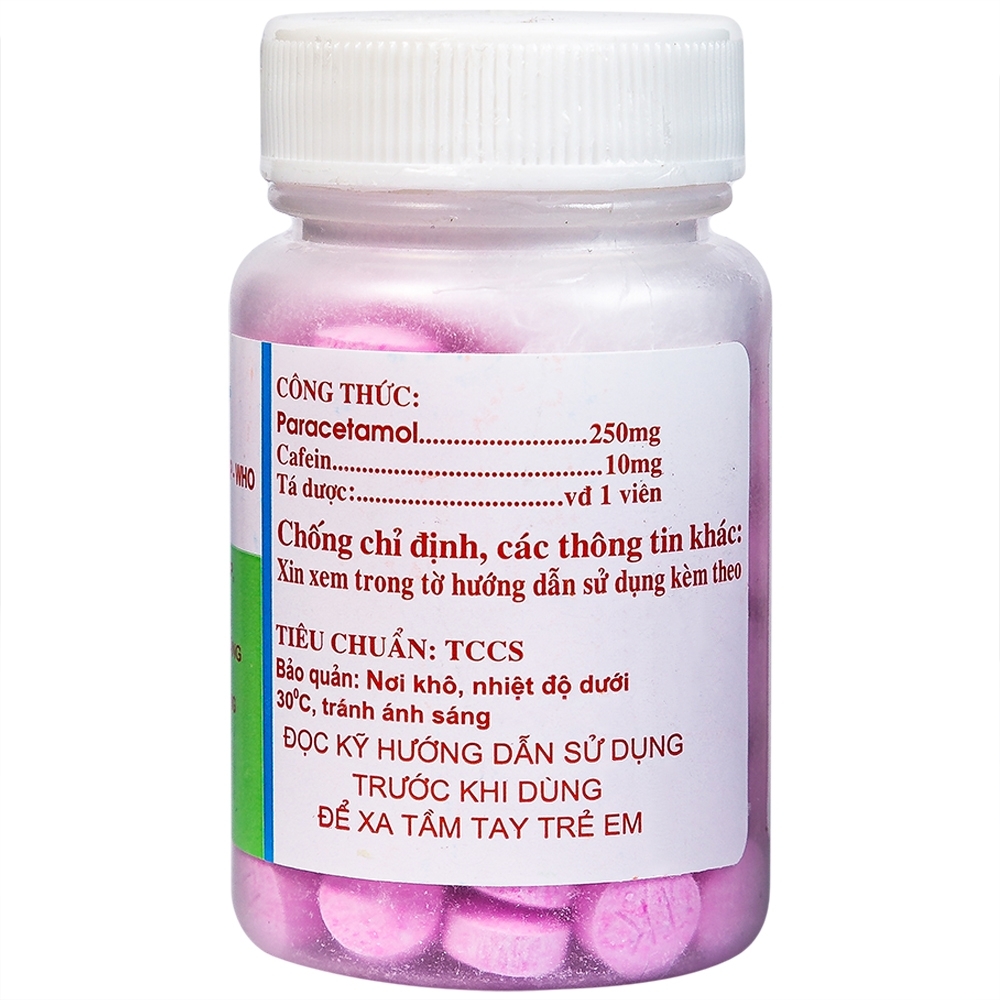 Hình ảnh Viên nén Ophazidon Hanoi Pharma giảm đau đầu, đau bụng kinh, đau cơ bắp (100 viên)