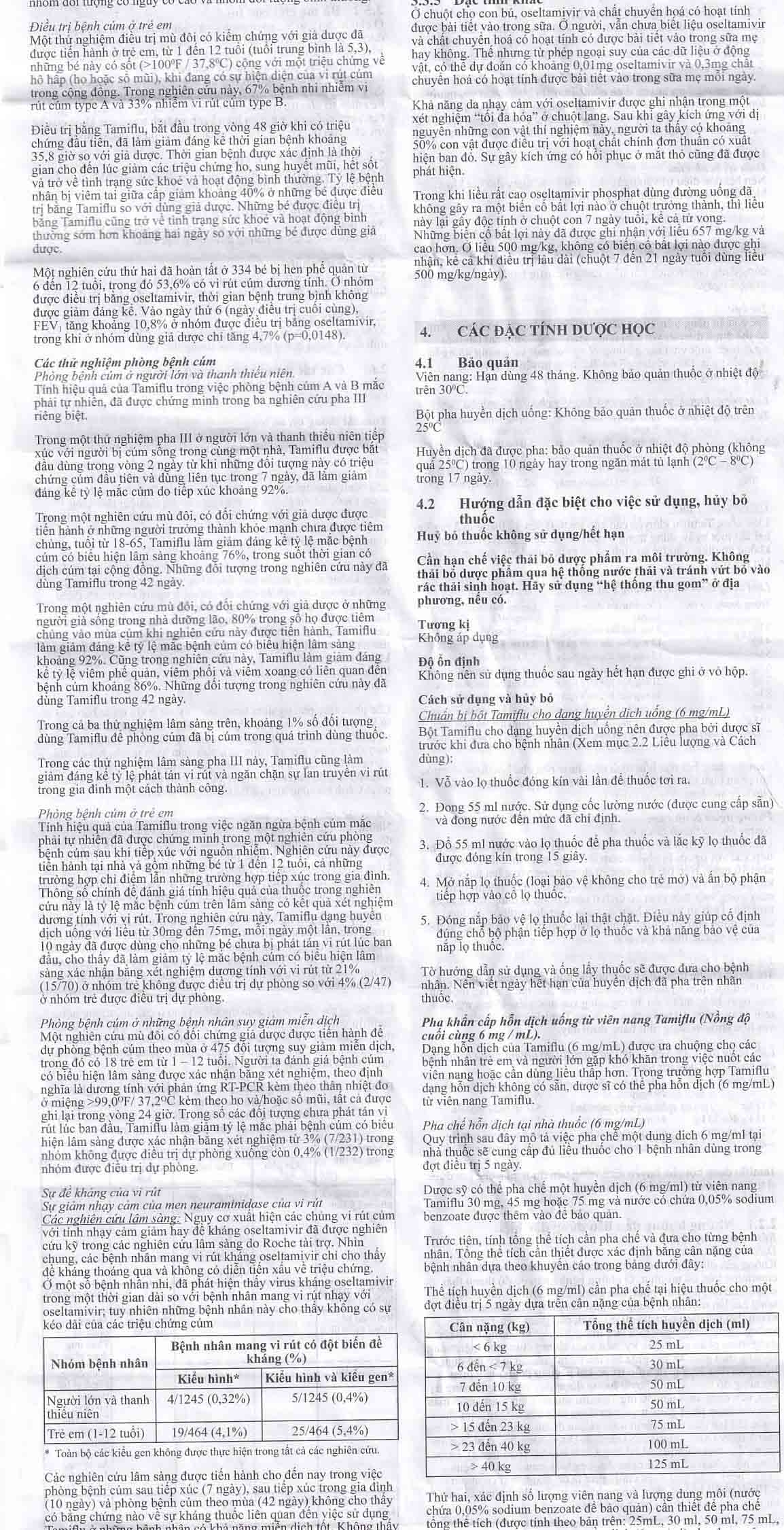 Hình ảnh Thuốc Tamiflu Roche điều trị bệnh cúm (1 vỉ x 10 viên)