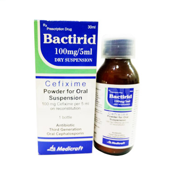 Hình ảnh Thuốc Bactirid 100mg/5ml Medicraft điều trị nhiễm khuẩn (30ml)