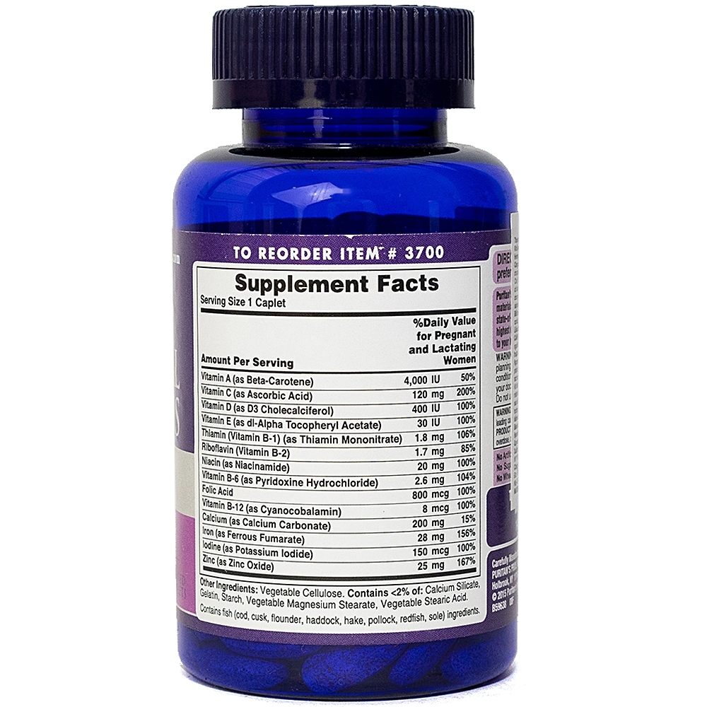 Hình ảnh Viên nén Prenatal Vitamins bổ sung vitamin và khoáng chất cần thiết cho phụ nữ mang thai (100 viên)