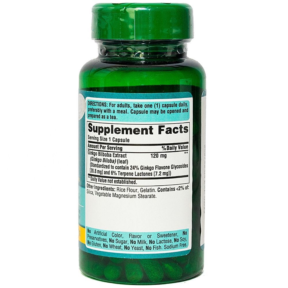 Hình ảnh Viên uống Ginkgo Biloba 120mg tăng cường lưu thông máu não (100 viên)