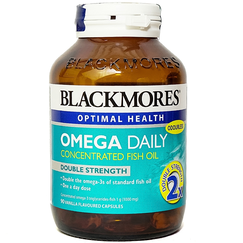 Hình ảnh Viên dầu cá Blackmores Omega Daily Concentrated Fish Oil bổ sung omega 3, nâng cao sức khỏe (90 viên)
