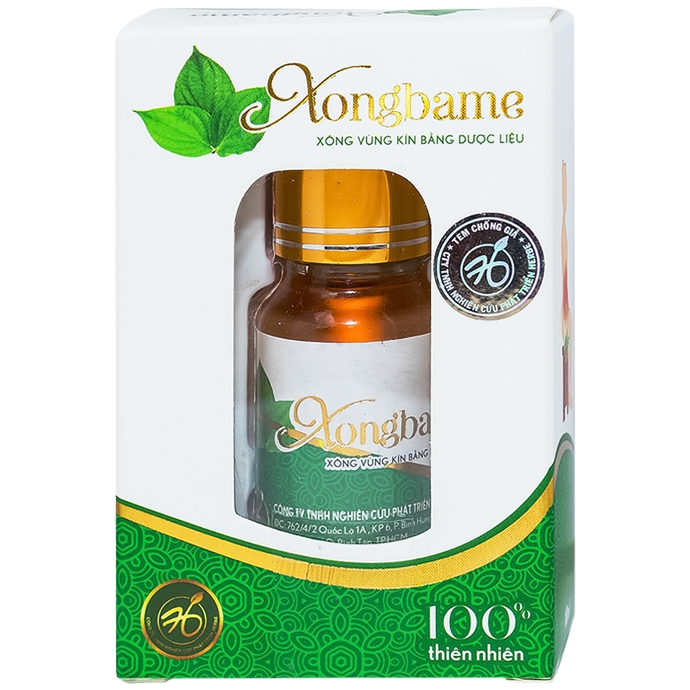Hình ảnh Xông vùng kín bằng dược liệu Xongbame Herbe khử khuẩn, diệt vi nấm, chống viêm sưng (10ml)