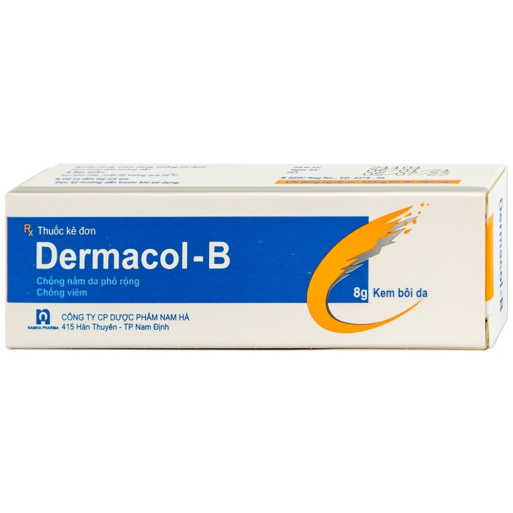 Hình ảnh Kem bôi da Dermacol-B Nam Hà chống viêm, chống nấm da phổ rộng (8g)