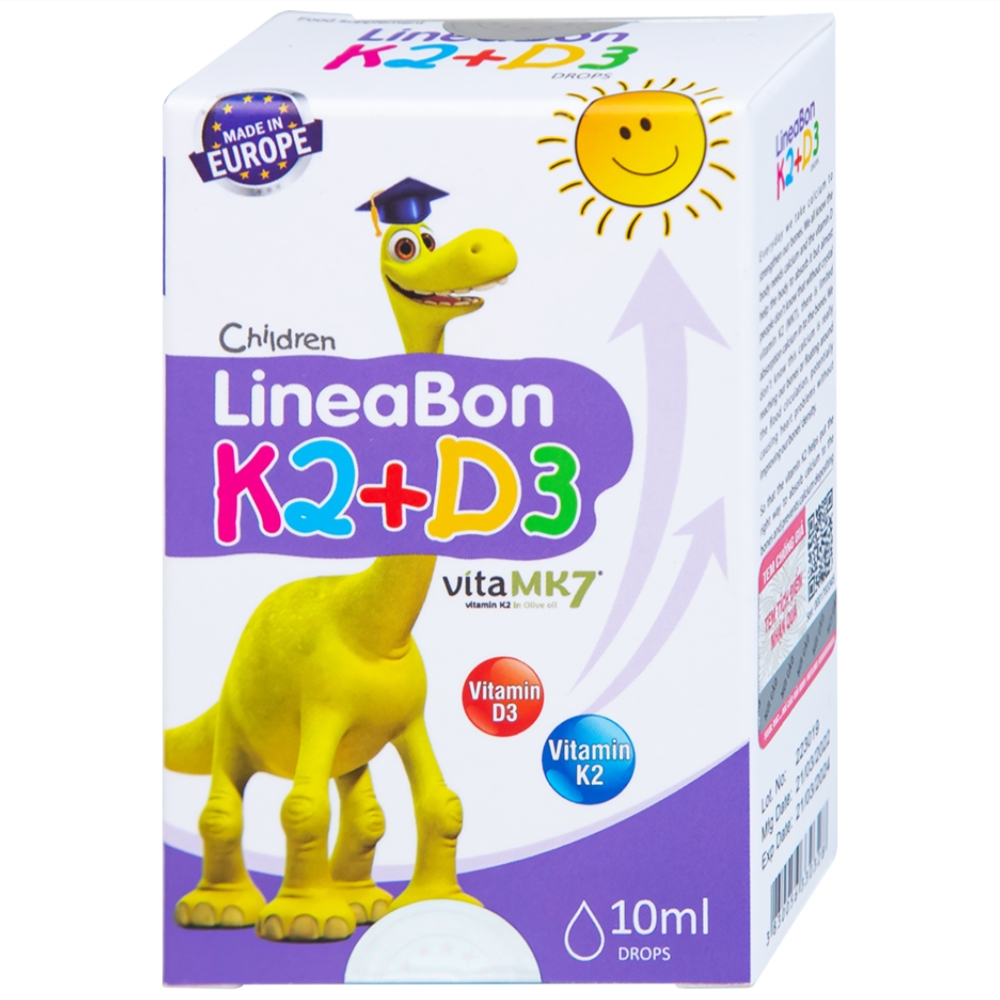 Hình ảnh Dung dịch LineaBon K2+D3 ErgoPharm hỗ trợ bổ sung Vitamin (10ml)