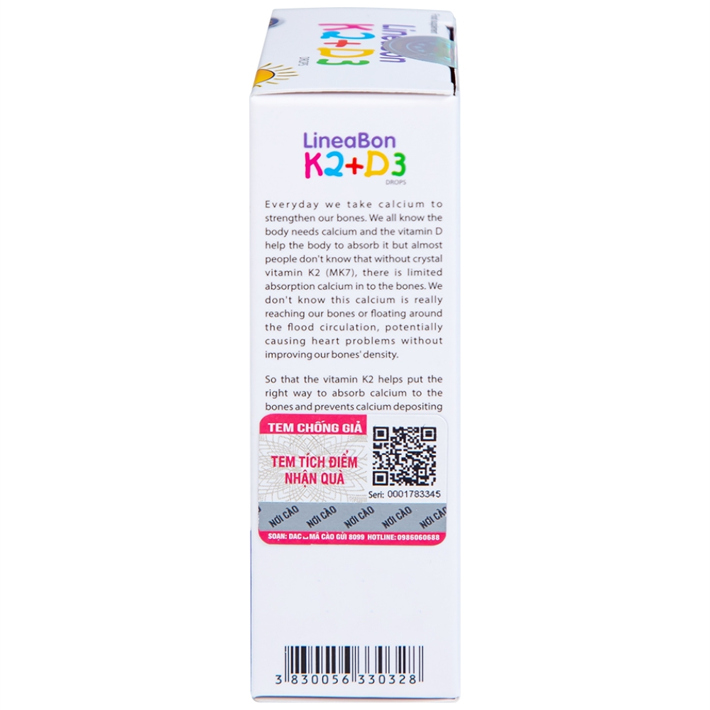 Hình ảnh Dung dịch LineaBon K2+D3 ErgoPharm hỗ trợ bổ sung Vitamin (10ml)