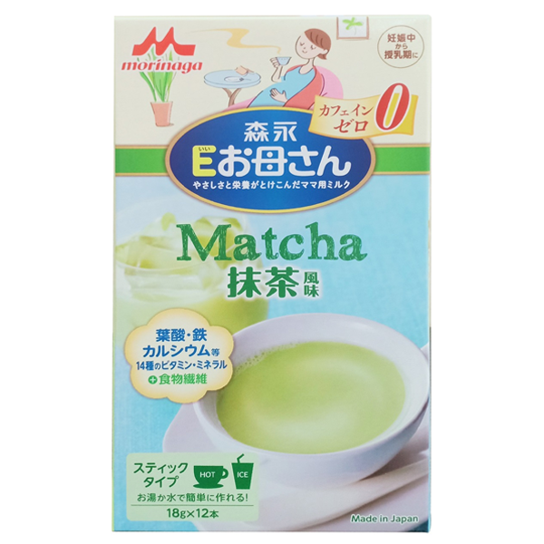 Hình ảnh Sữa bầu Morinaga vị trà xanh cung cấp vitamin và khoáng chất cho thời kỳ mang thai và cho con bú (12 gói x 18g)