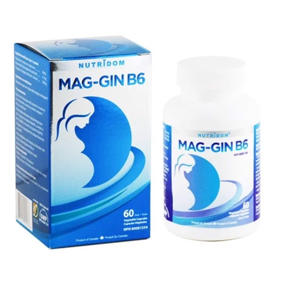 Hình ảnh Viên uống Mag-Gin B6 Nutridom giảm nôn, ốm nghén khi mang thai (60 viên)