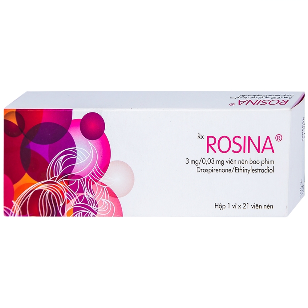 Hình ảnh Thuốc Rosina 3mg/0.03mg Gedeon dùng để tránh thai (1 vỉ x 21 viên)