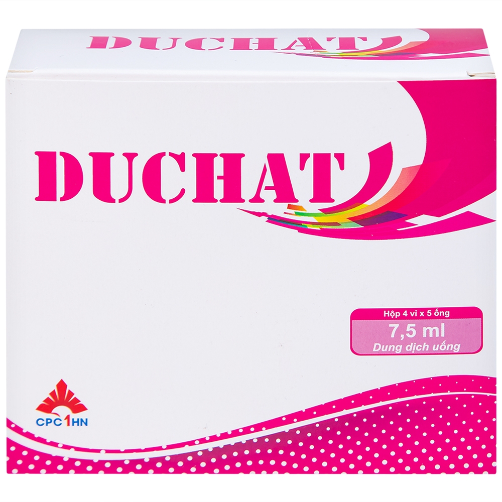 Hình ảnh Dung dịch uống Duchat CPC1 dự phòng trường hợp thiếu Vitamin và Acid Amin (4 vỉ x 5 ống x 7.5ml)