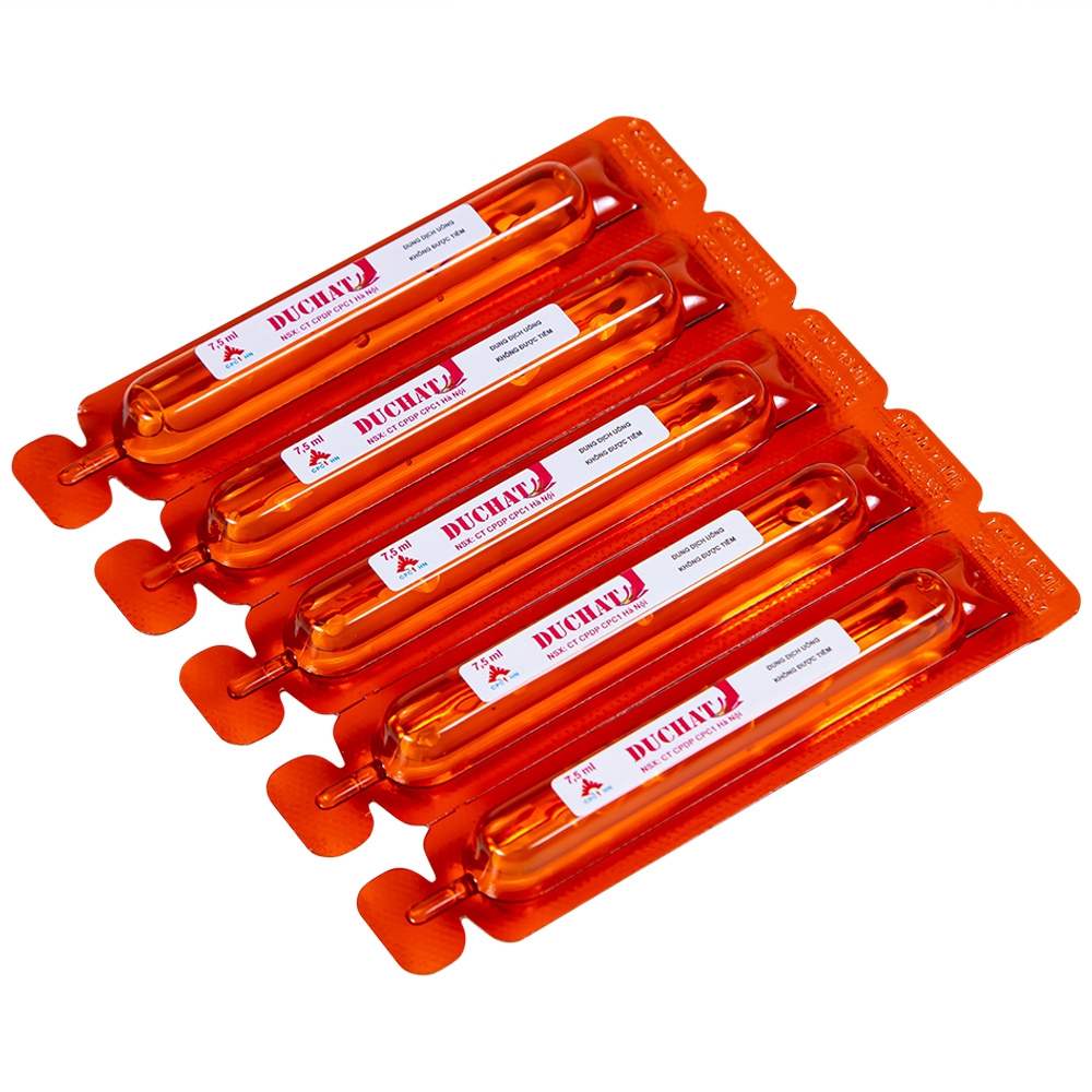 Hình ảnh Dung dịch uống Duchat CPC1 dự phòng trường hợp thiếu Vitamin và Acid Amin (4 vỉ x 5 ống x 7.5ml)