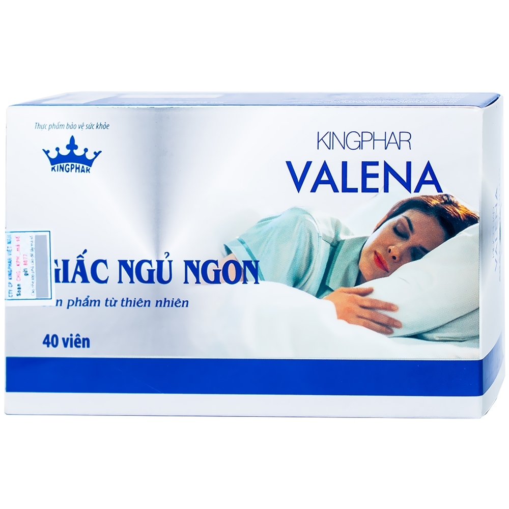 Hình ảnh Viên uống Valena Kingphar giúp an thần, hỗ trợ dễ ngủ (4 vỉ x 10 viên)