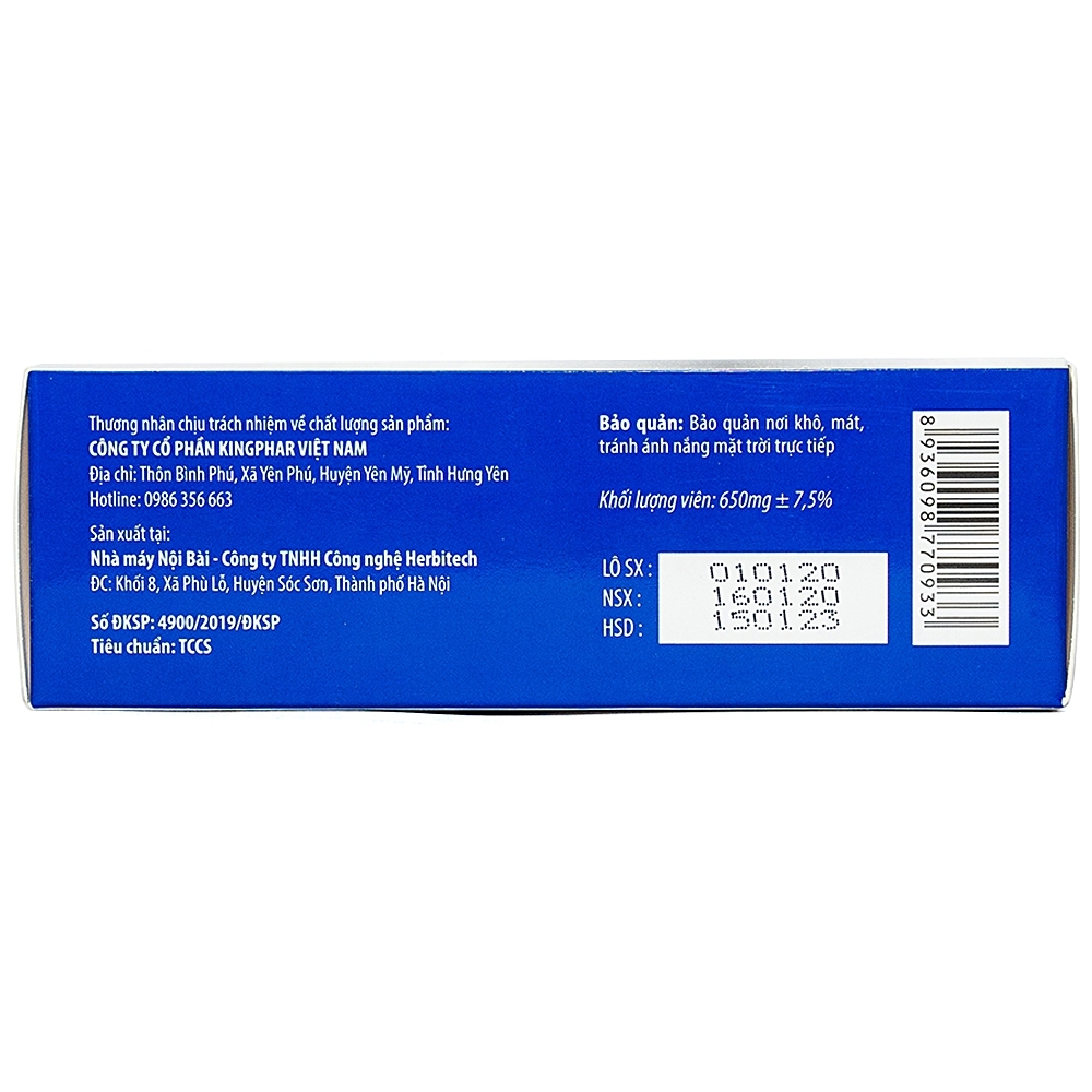 Hình ảnh Viên uống Valena Kingphar giúp an thần, hỗ trợ dễ ngủ (4 vỉ x 10 viên)