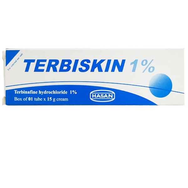Hình ảnh Kem bôi da Terbiskin 1% Hasan điều trị nhiễm nấm da, lang ben (15g)