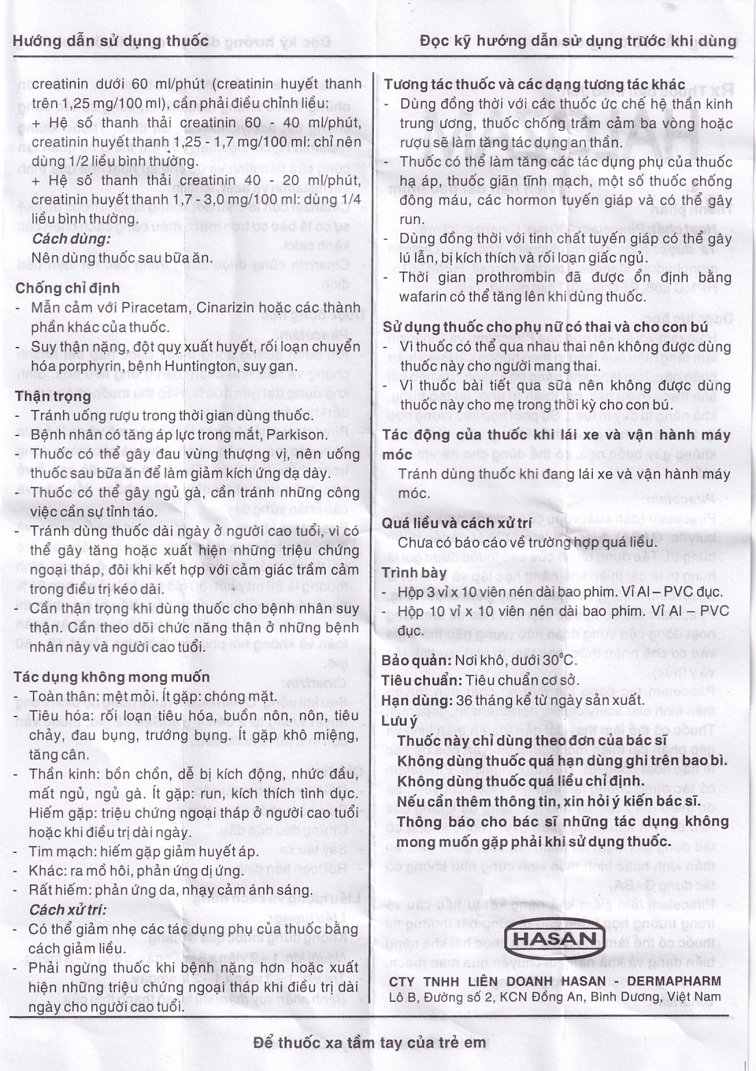 Hình ảnh Thuốc Halozam Hasan điều trị rối loạn mạch máu não, suy giảm chức năng tâm thần (10 vỉ x 10 viên)