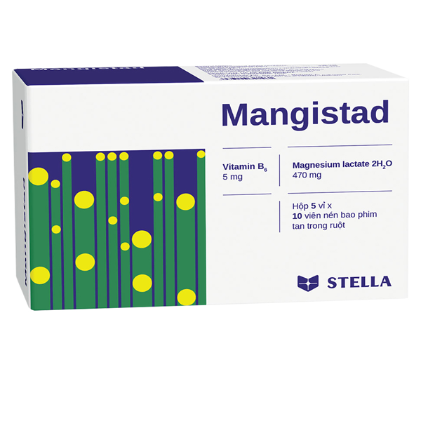 Hình ảnh Viên nén Mangistad Stella điều trị hạ magnesium (5 vỉ x 10 viên)