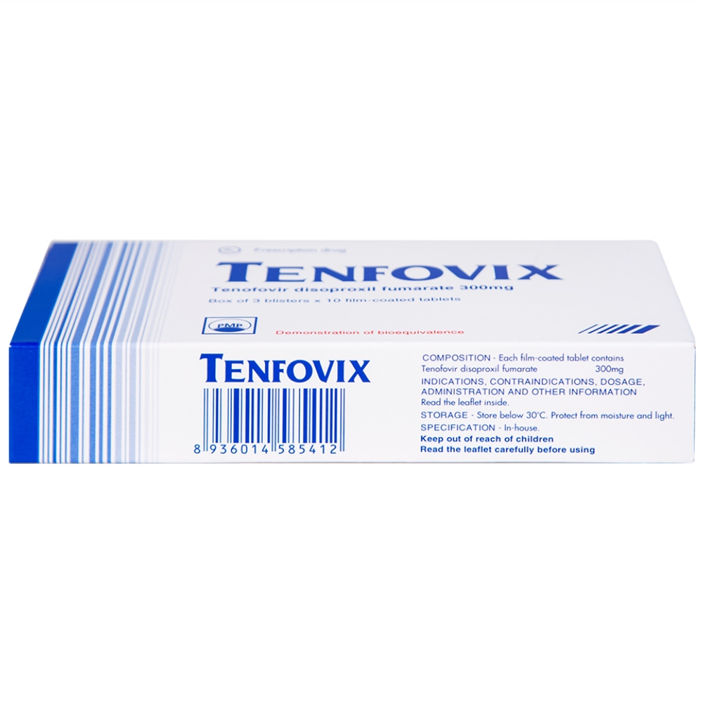 Hình ảnh Thuốc Tenfovix điều trị nhiễm HIV, viêm gan siêu vi B (3 vỉ x 10 viên)