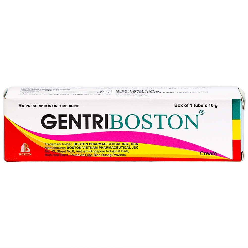 Hình ảnh Kem bôi da GentriBoston điều trị các tổn thương viêm ngoài da (10g)