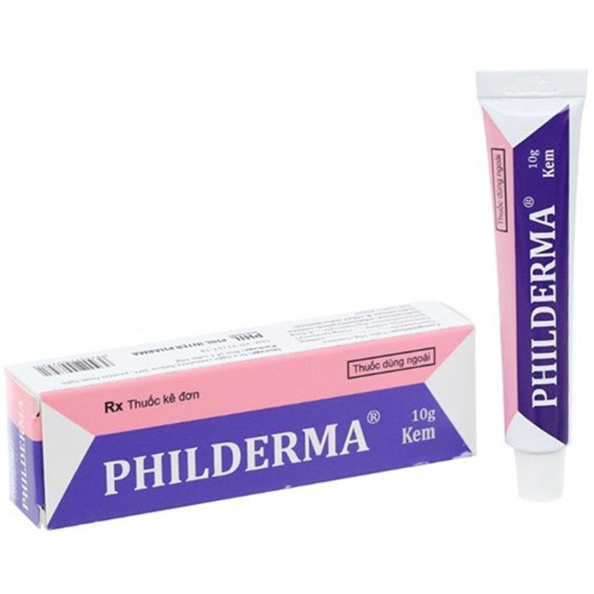 Hình ảnh Kem bôi da Philderma Phil Inter Pharma điều trị bệnh nấm da, nấm kẽ tay, kẽ chân (10g) 