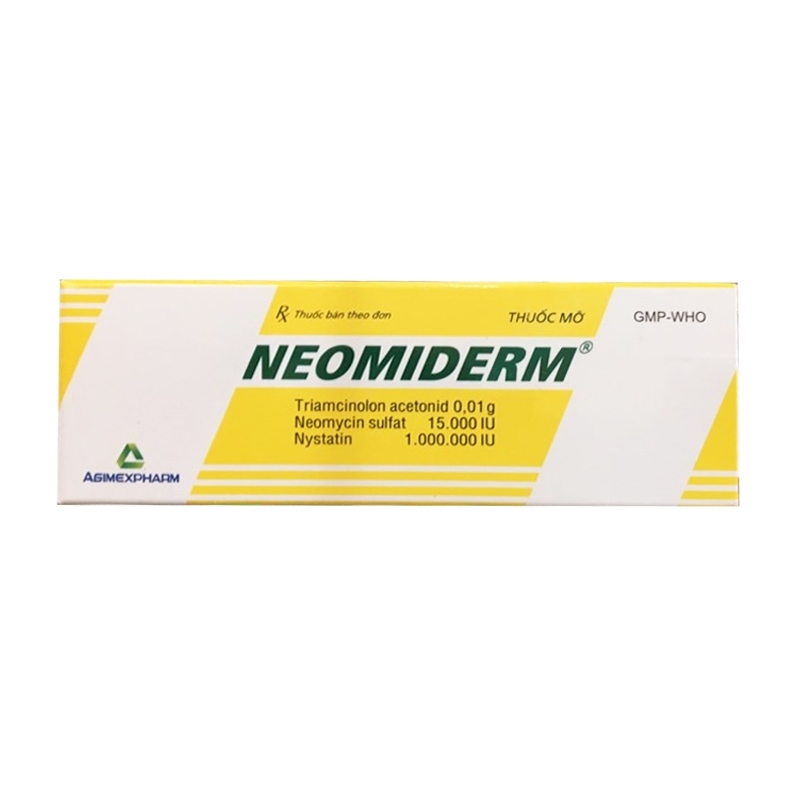 Hình ảnh Thuốc mỡ Neomiderm Agimexpharm điều trị các bệnh ngoài da (10g)