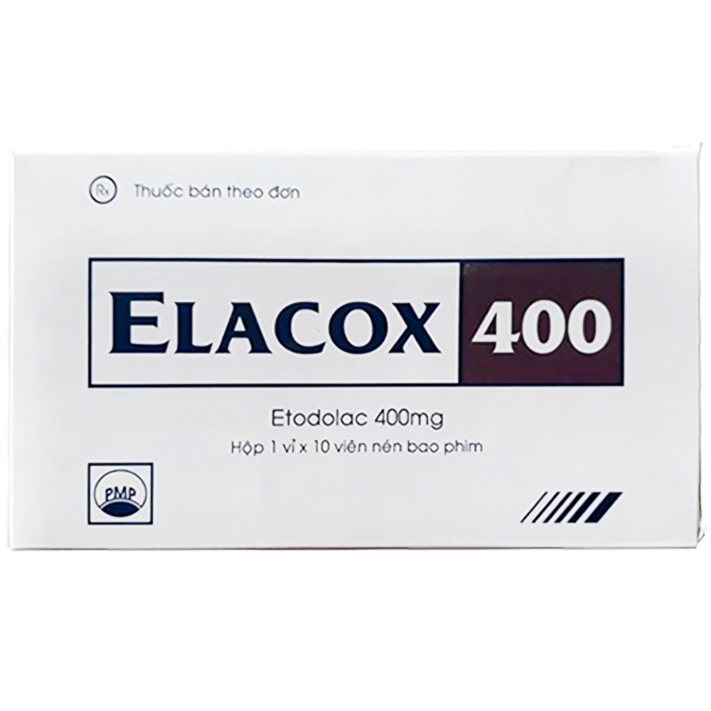Hình ảnh Thuốc Elacox 400 điều trị triệu chứng thoái hoá khớp, viêm khớp dạng thấp cấp hay mạn tính (1 vỉ x 10 viên)