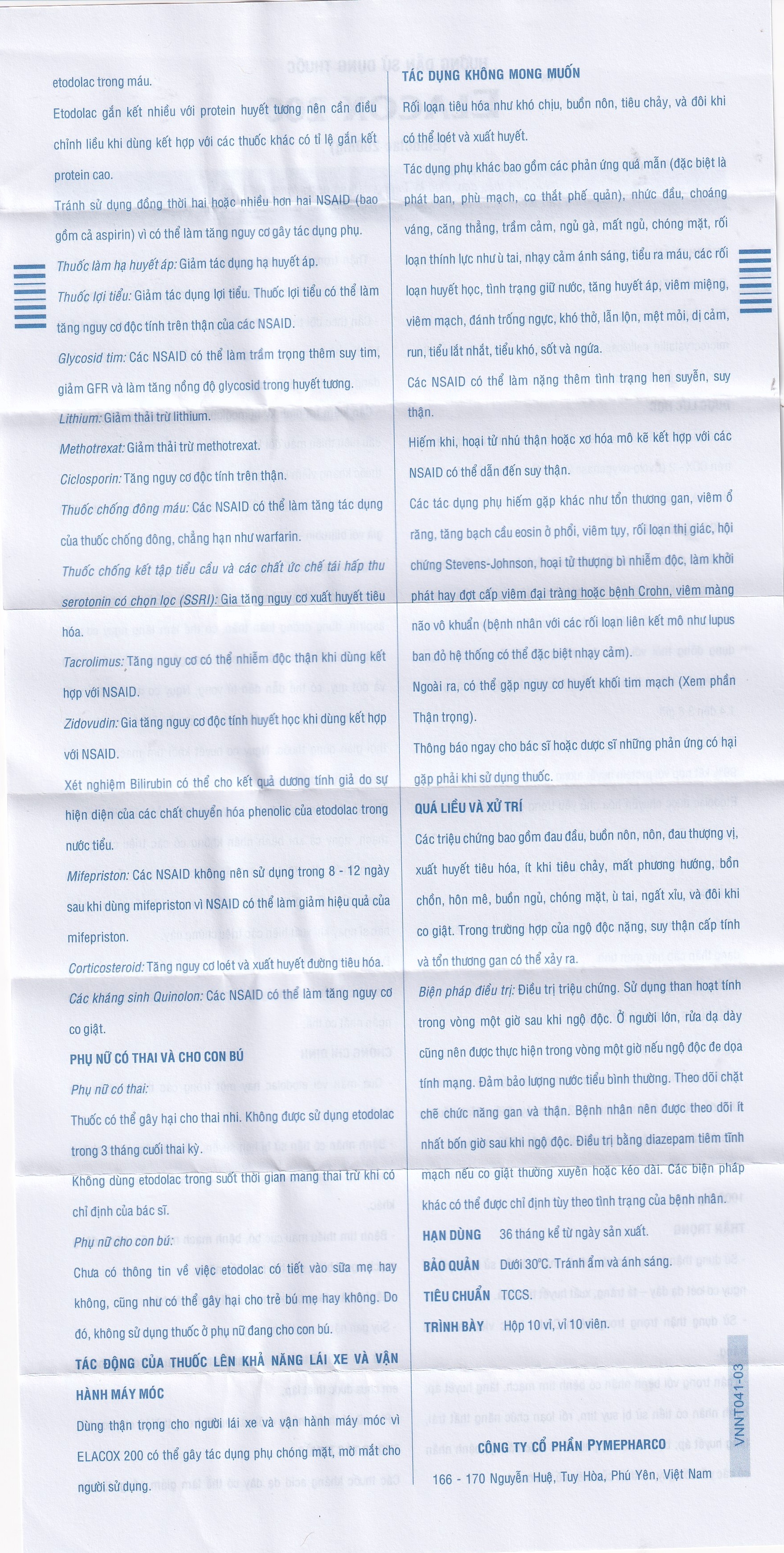 Hình ảnh Thuốc Elacox 200 điều trị triệu chứng thoái hoá khớp, viêm khớp dạng thấp cấp hay mạn tính (10 vỉ x 10 viên)