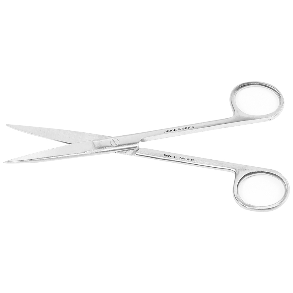 Hình ảnh Kéo thẳng 2 đầu nhọn Electro Bismed dùng để thay băng cho bệnh nhân, cắt gòn (16cm)