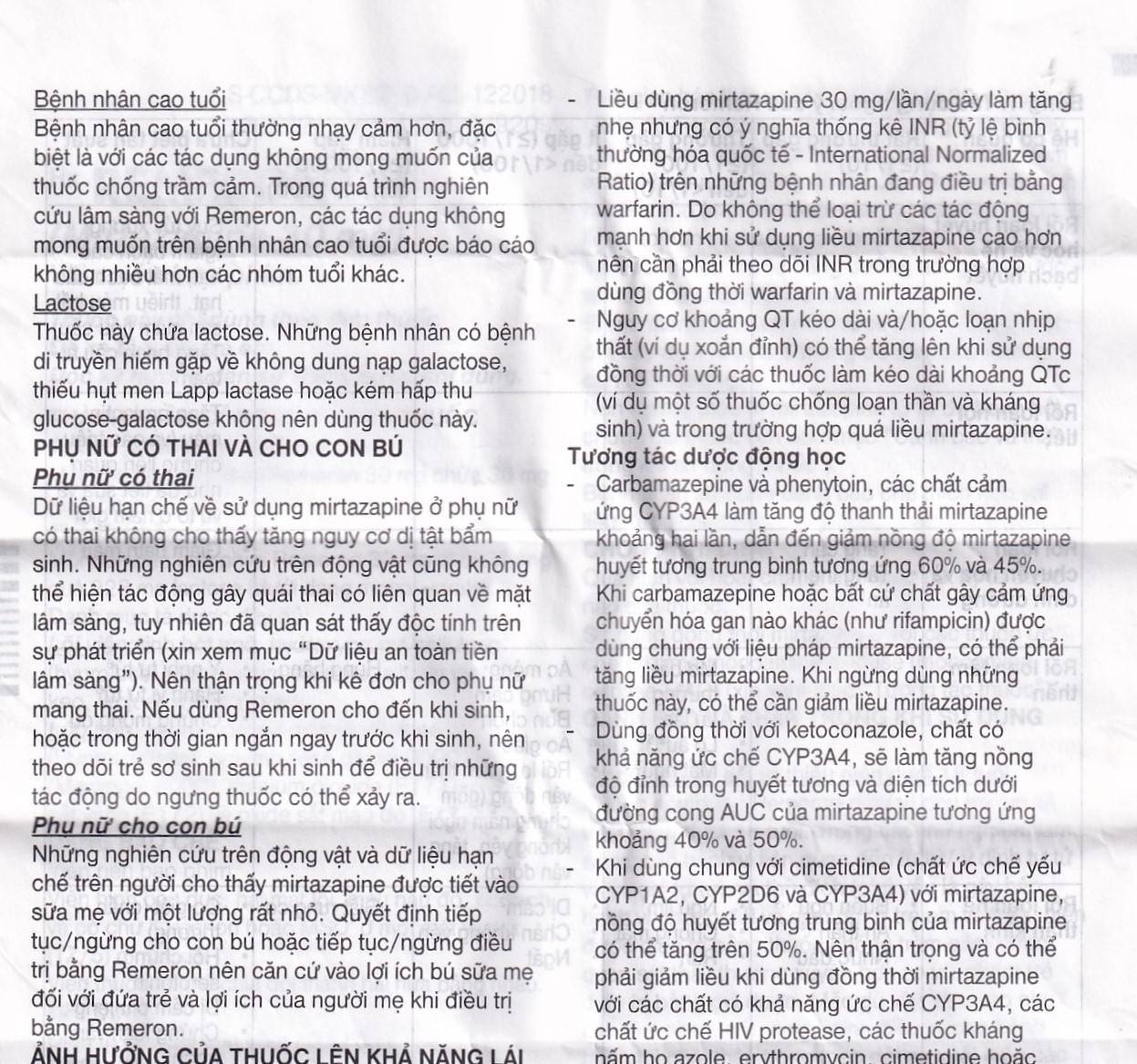 Hình ảnh Thuốc Remeron 30mg MSD điều trị các đợt của trầm cảm nặng (3 vỉ x 10 viên)