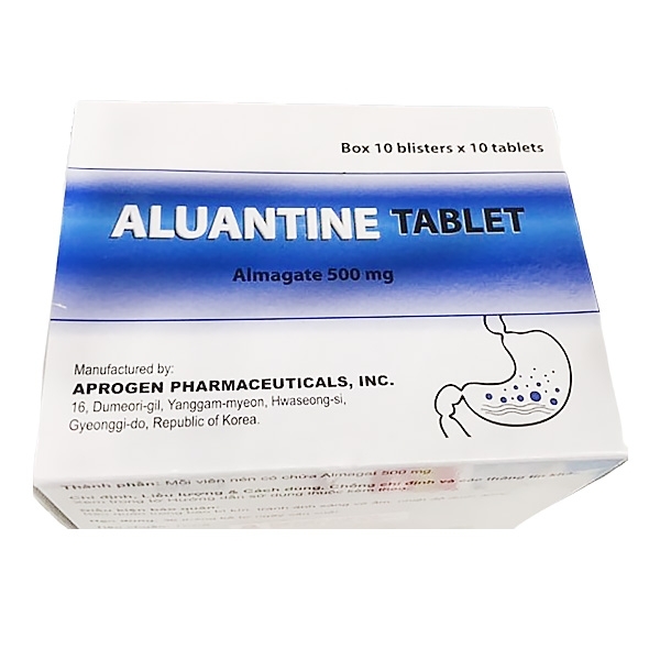 Hình ảnh Thuốc Aluantine Tablet Aprogen điều trị viêm dạ dày, tăng tiết acid dạ dày (10 vỉ x 10 viên)