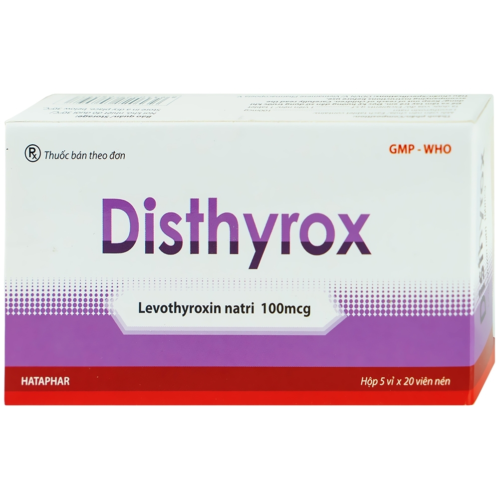 Hình ảnh Thuốc Disthyrox Hà Tây điều trị thay thế hoặc bổ sung cho hội chứng suy giáp (100 viên)