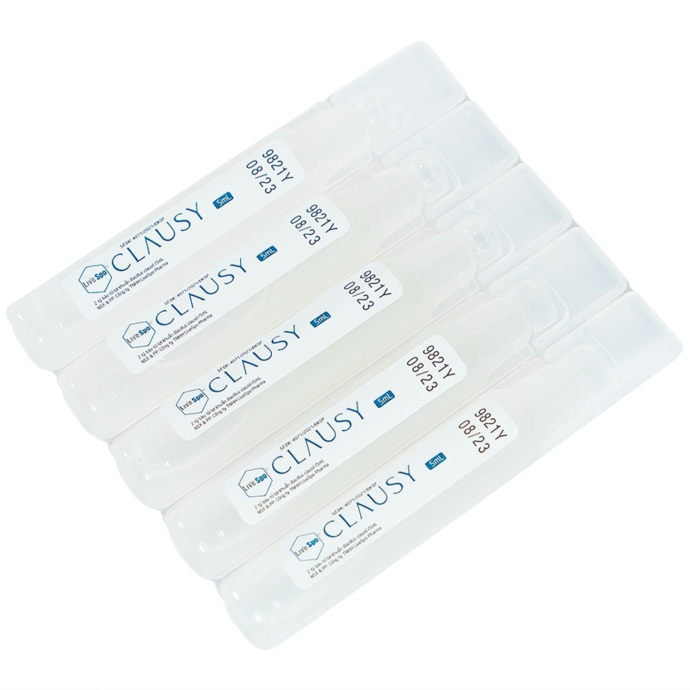 Hình ảnh Dung dịch Clausy Livespo bào tử lợi khuẩn kháng đa kháng sinh (10 ống x 5ml)