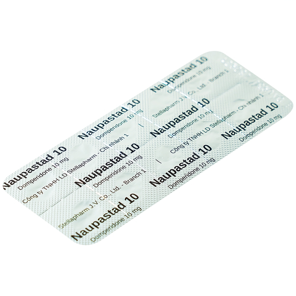 Hình ảnh Viên nén Naupastad 10 Stella điều trị triệu chứng nôn và buồn nôn (10 vỉ x 10 viên)