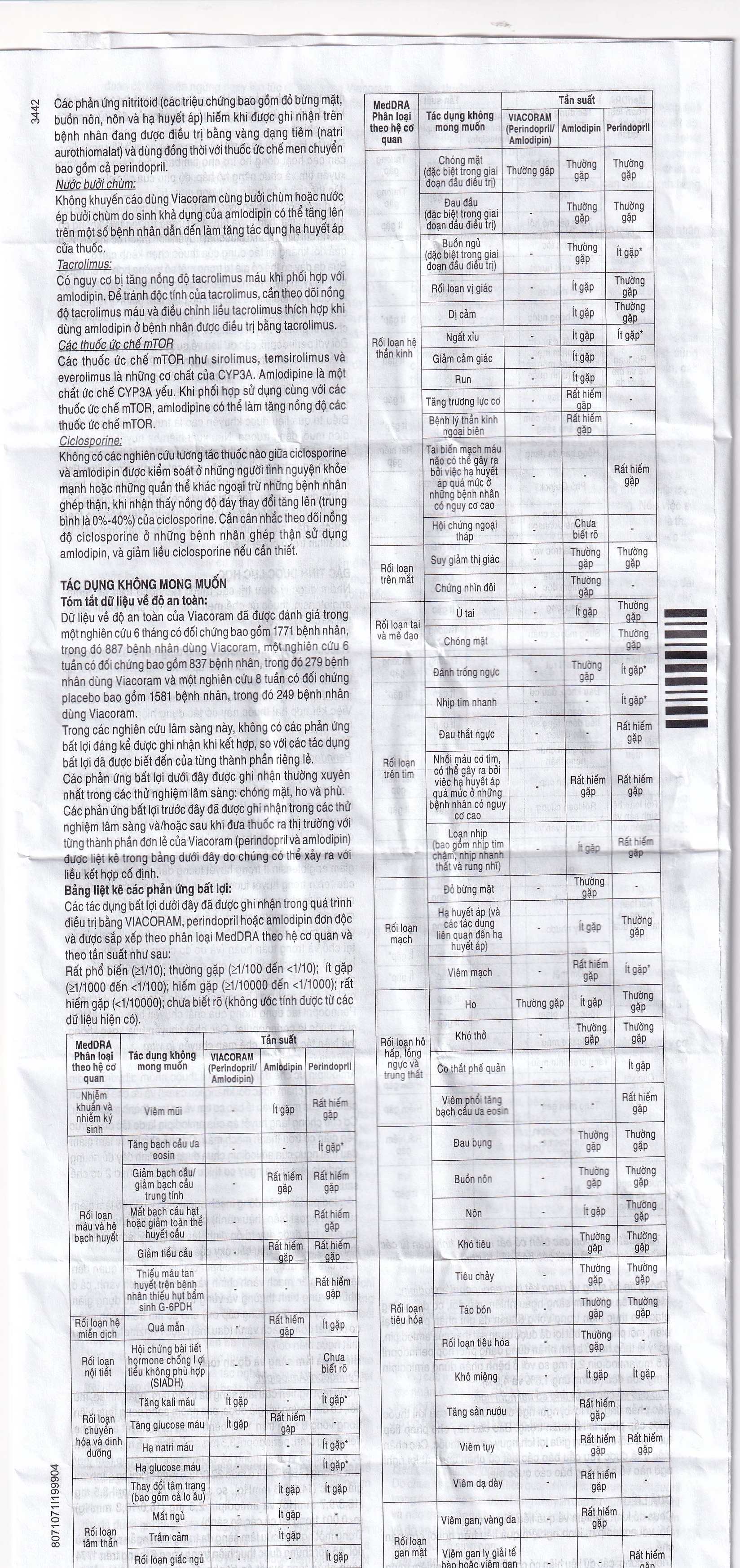 Hình ảnh Thuốc Viacoram 7mg/5mg Servier điều trị tăng huyết áp vô căn (30 viên)