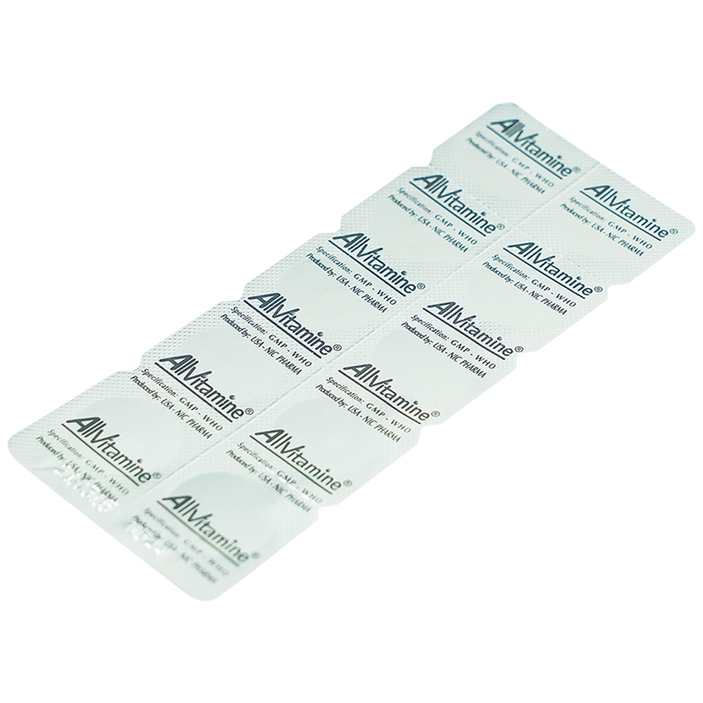 Hình ảnh Thuốc Allvitamine bổ sung Vitamin (6 vỉ x 10 viên)
