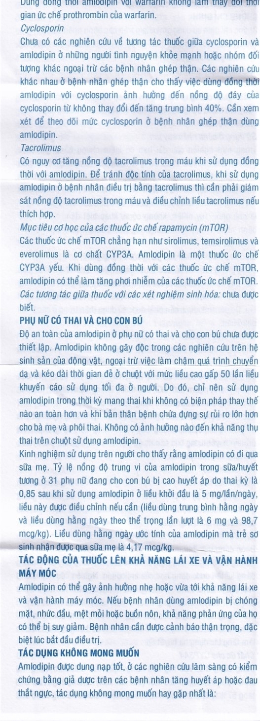 Hình ảnh Thuốc Pyme-Am5 Pymepharco điều trị tăng huyết áp (10 vỉ x 14 viên)