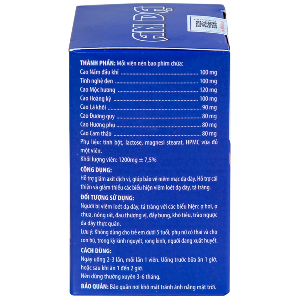Hình ảnh Viên uống An Dạ Kingphar hỗ trợ giảm chứng đau rát vùng thượng vị, xung huyết hang vị (60 viên)