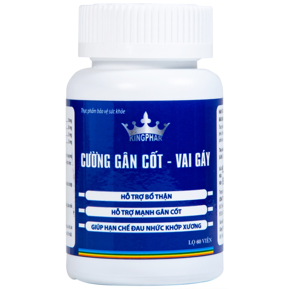 Hình ảnh Viên uống Cường Gân Cốt - Vai Gáy Kingphar hỗ trợ bổ thận, mạnh gân cốt (60 viên)
