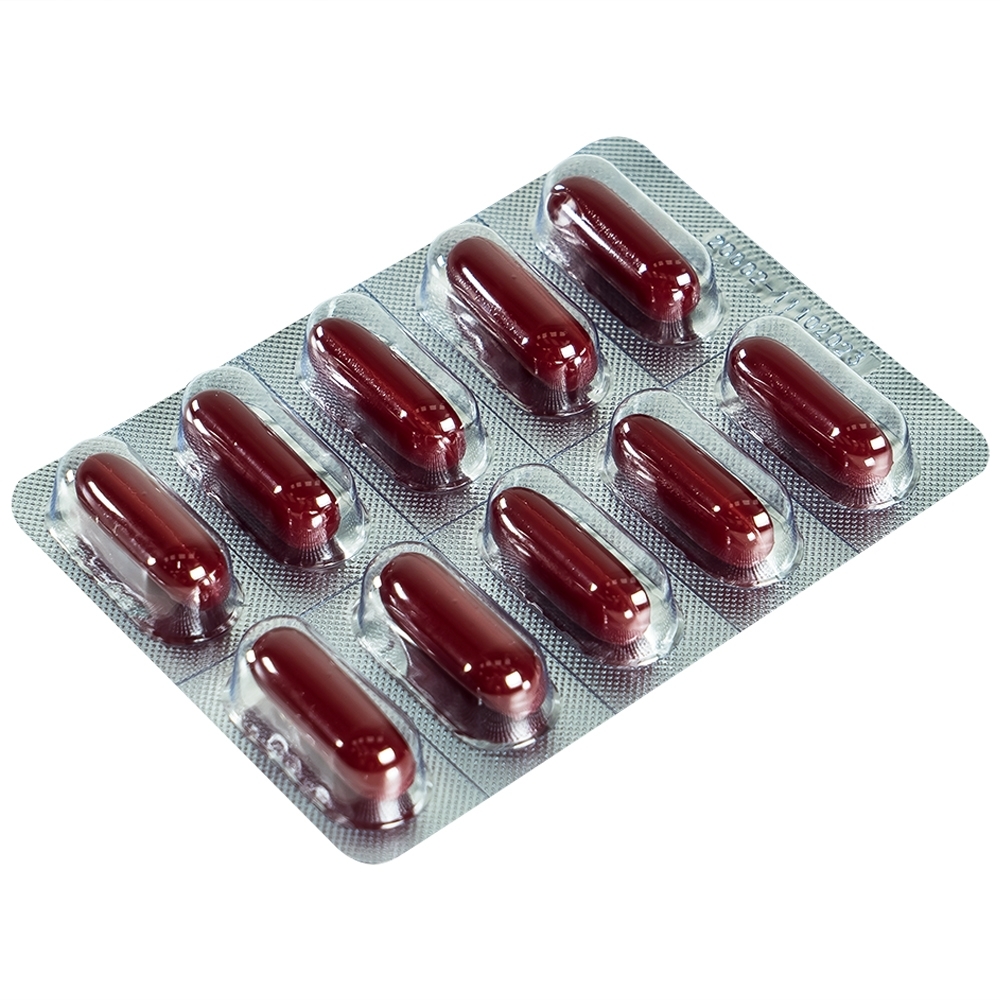 Hình ảnh Viên nang mềm Leveritat 500mg Phil Inter Pharma điều trị viêm gan, gan nhiễm mỡ (10 vỉ x 10 viên)