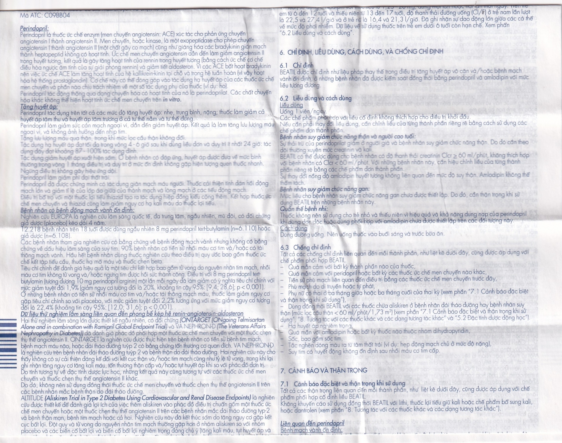 Hình ảnh Thuốc Beatil 4mg/5mg Gedeon điều trị tăng huyết áp vô căn, bệnh mạch vành ổn định (3 vỉ x 10 viên)