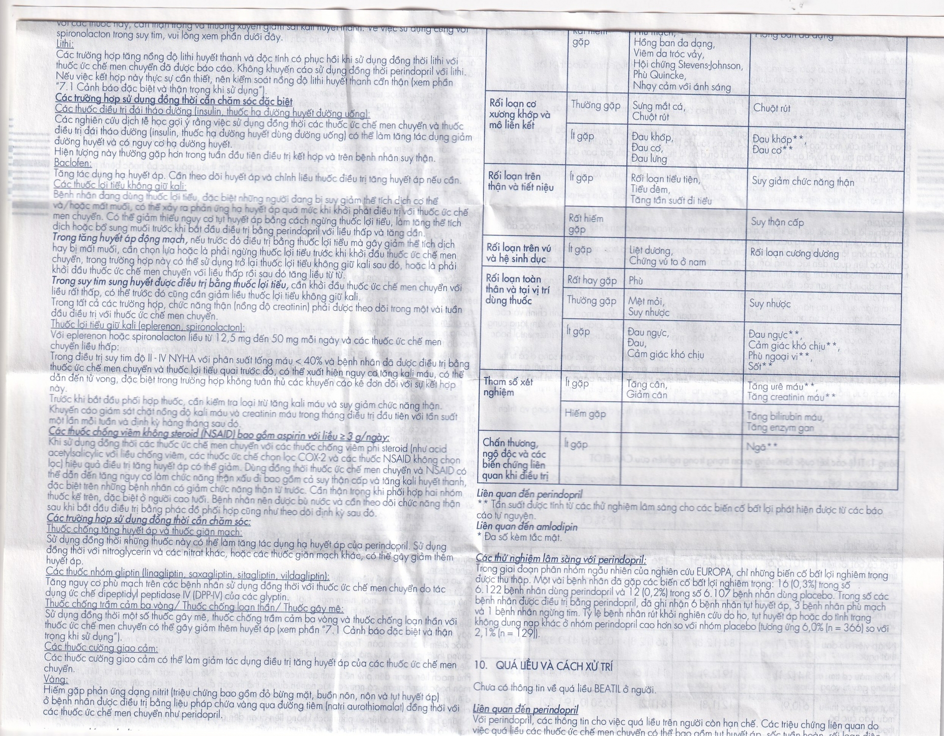 Hình ảnh Thuốc Beatil 4mg/5mg Gedeon điều trị tăng huyết áp vô căn, bệnh mạch vành ổn định (3 vỉ x 10 viên)