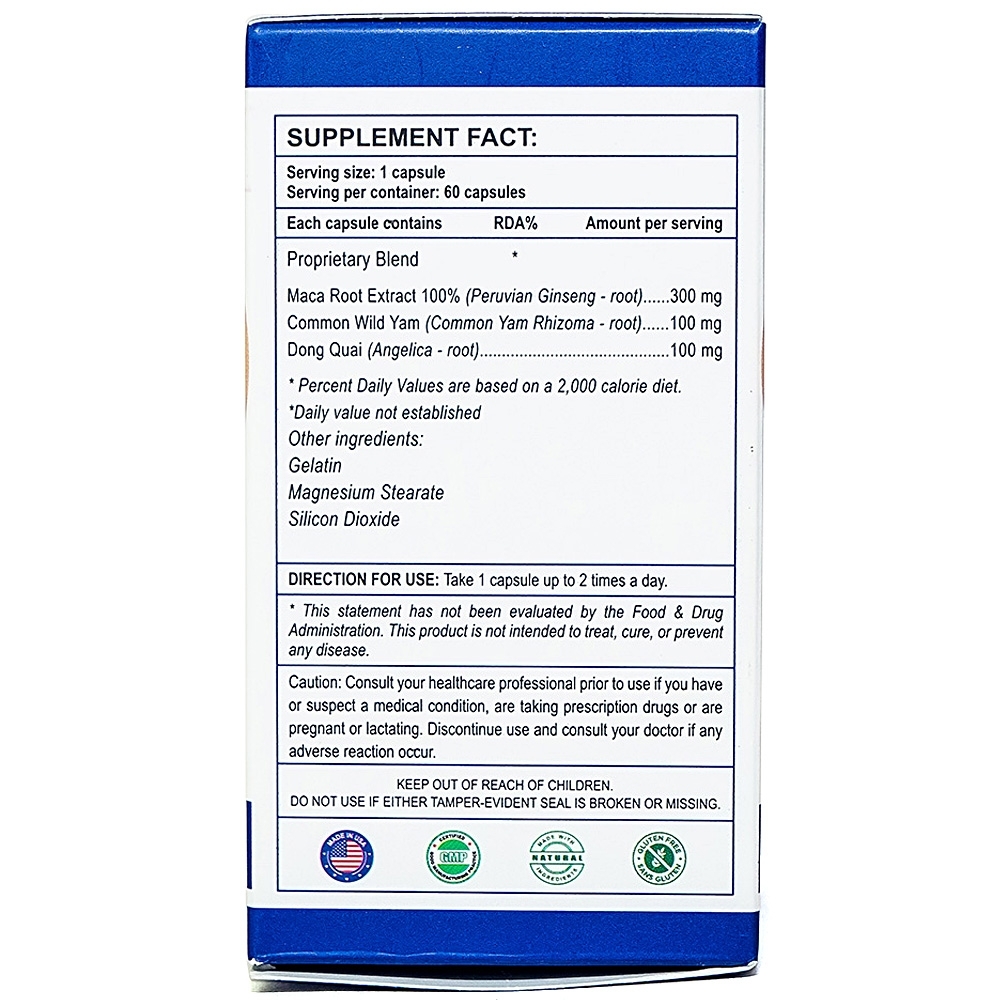 Hình ảnh Viên uống MacaF Female hỗ trợ tăng cường nội tiết tố nữ, tăng khả năng sinh lý (60 viên)