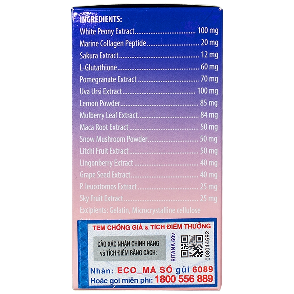 Hình ảnh Thực phẩm bảo vệ sức khỏe Ritana