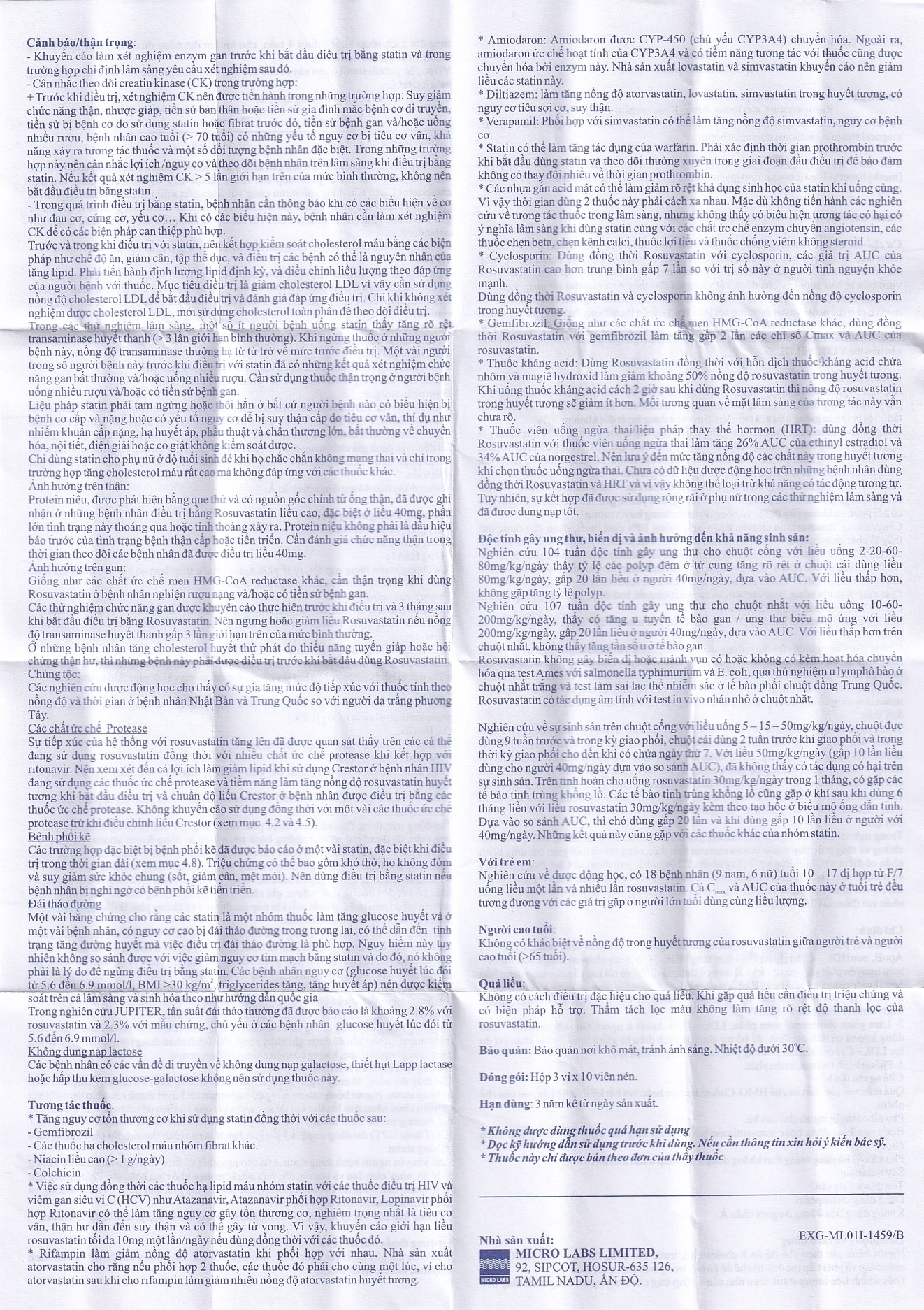 Hình ảnh Thuốc Vasulax-10 Micro điều trị rối loạn lipid máu (3 vỉ x 10 viên)