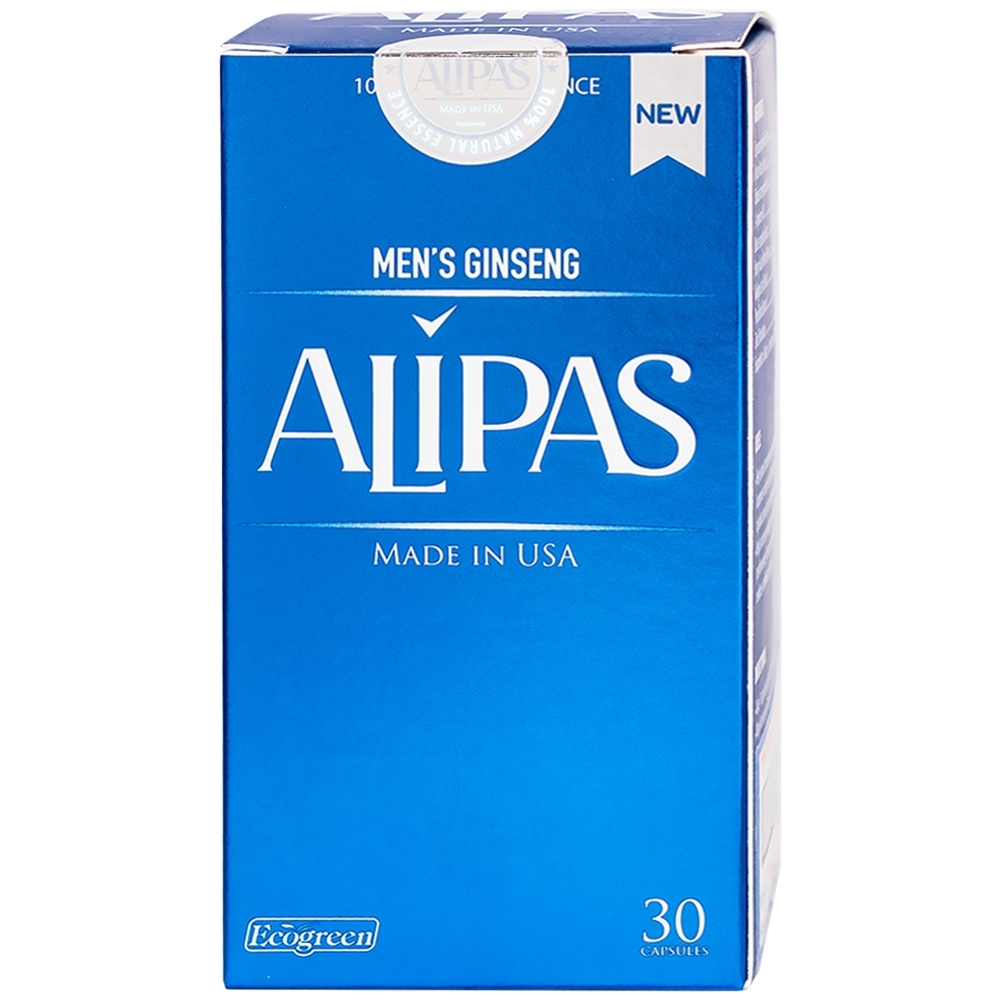 Hình ảnh Viên uống Men’s Ginseng Alipas Ecogreen tăng cường sinh lực phái mạnh (30 viên)