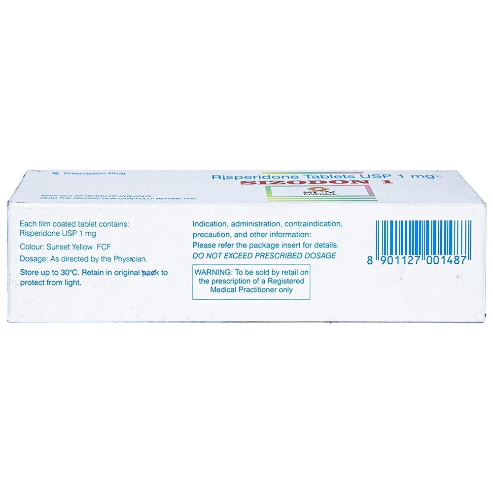 Hình ảnh Thuốc Sizodon 1 Sunplay điều trị bệnh tâm thần phân liệt (5 vỉ x 10 viên)