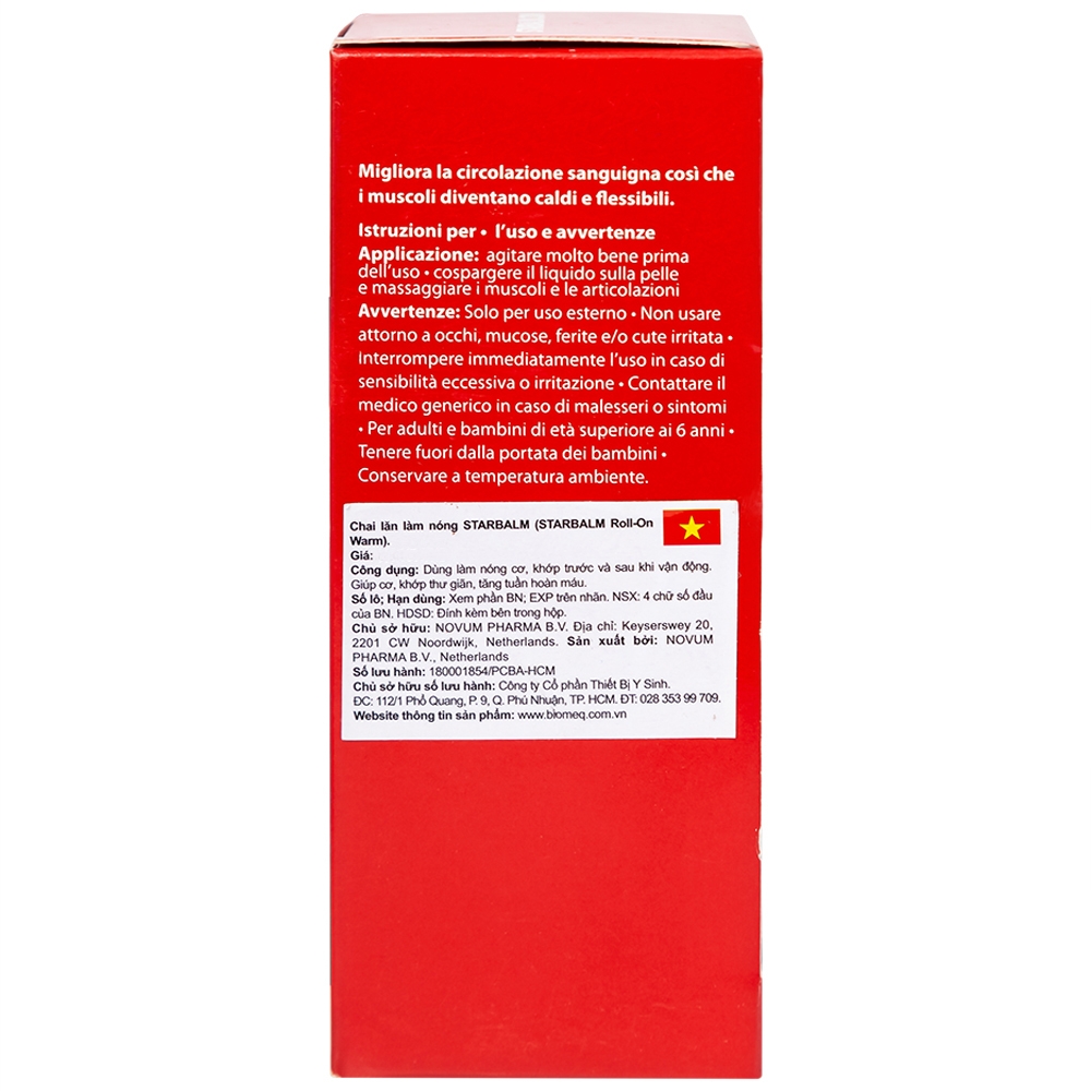 Hình ảnh Chai lăn làm nóng Starbalm giúp cơ, khớp thư giãn, tăng tuần hoàn máu (75ml)