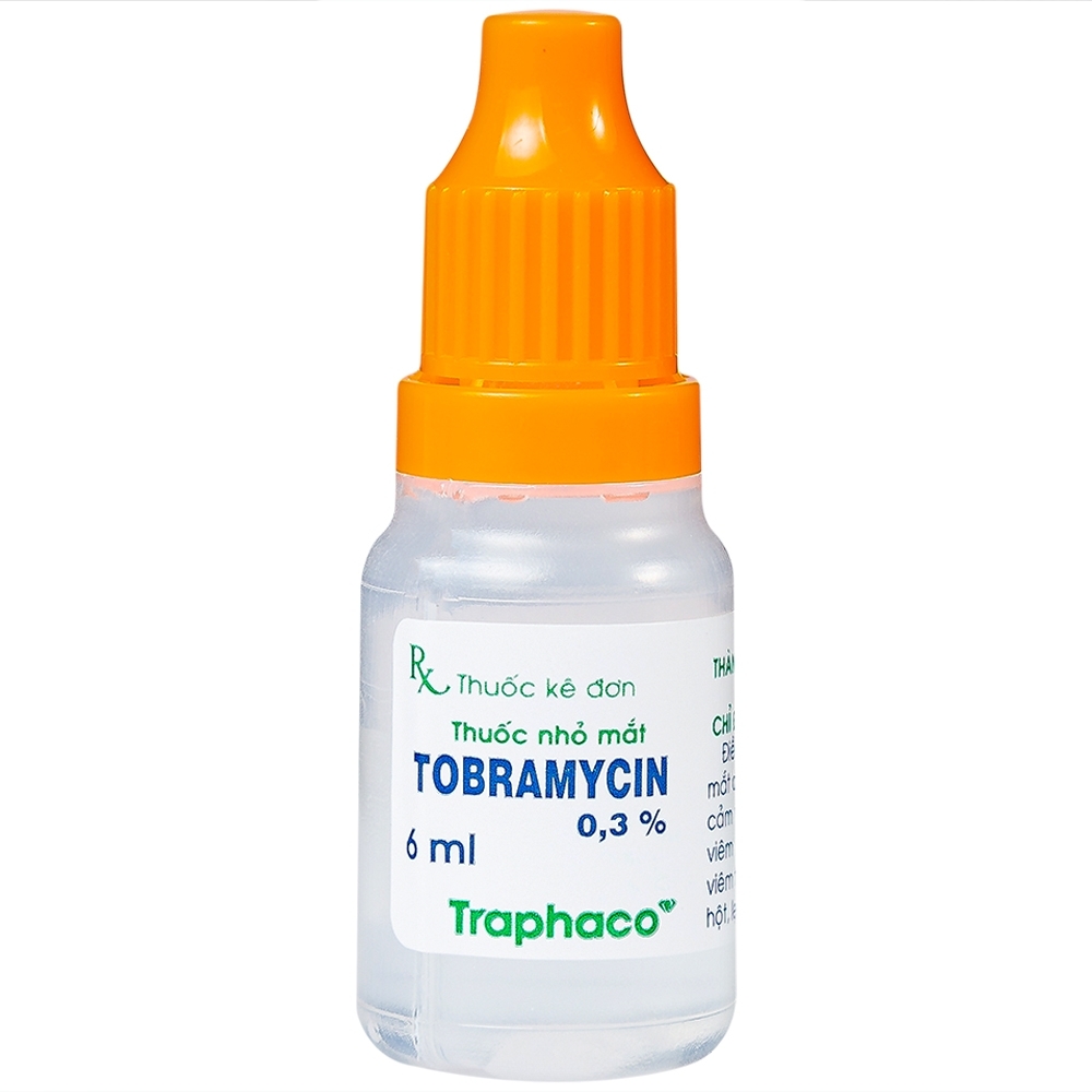 Hình ảnh Thuốc nhỏ mắt Tobramycin 0,3% Traphaco điều trị nhiễm khuẩn mắt (6ml)