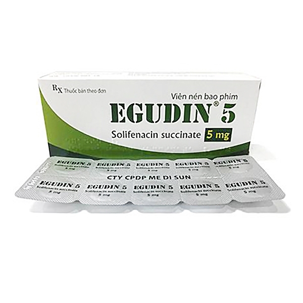 Hình ảnh Thuốc Egudin 5 Medisun điều trị triệu chứng tiểu không tự chủ (3 vỉ x 10 viên)
